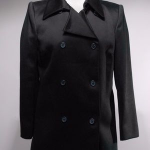 Kors Michael Kors Black Cotton Trench Coat Size 6